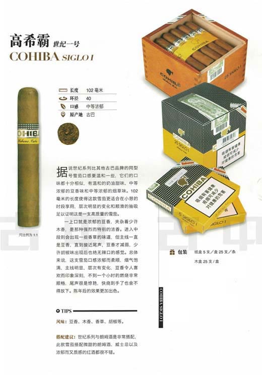 高希霸世纪1 cohiba siglo1